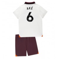Camisa de time de futebol Manchester City Nathan Ake #6 Replicas 2º Equipamento Infantil 2023-24 Manga Curta (+ Calças curtas)